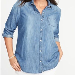 Old navy chambray denim shirt